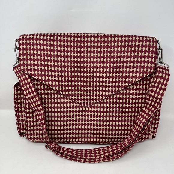 Large Tote Bag Purse Handbag Poesis Retired Barkcloth Style Clutch Accessories - Picture 3 of 16